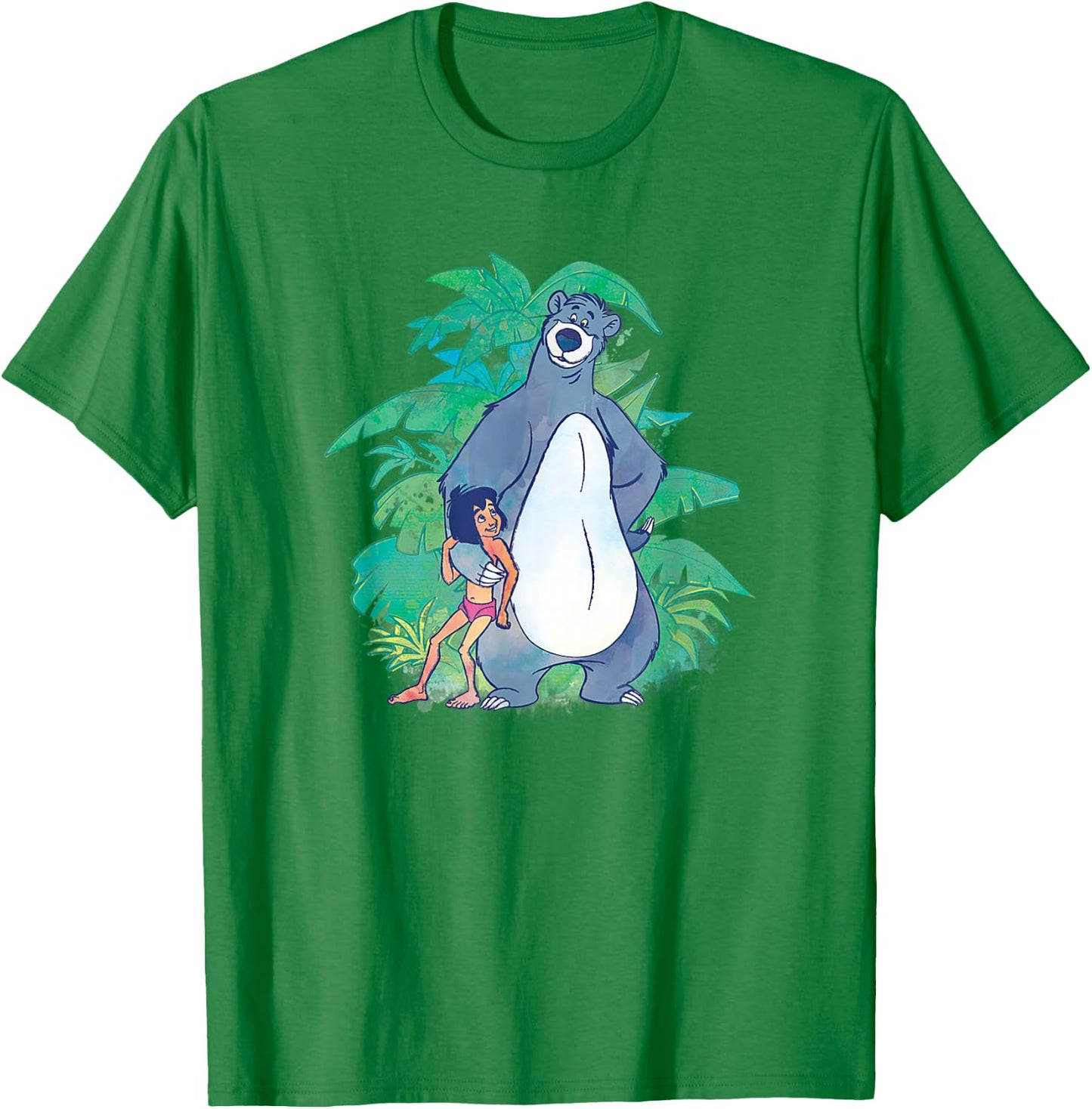 Disney The Jungle Book Mowgli & Baloo Jungle Buddies T-Shirt - T-Shirt | Irish Green
