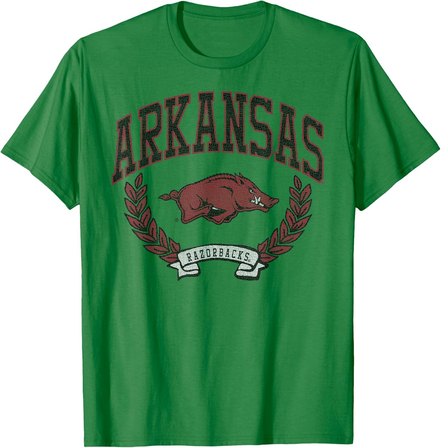 Arkansas Razorbacks Victory Vintage Officially Licensed T-Shirt - T-Shirt | Irish Green