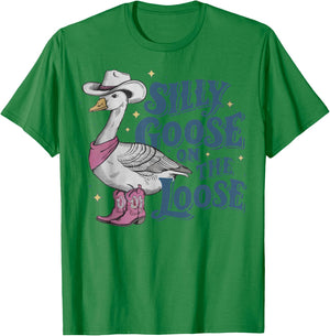 Silly Goose On The Loose T-Shirt - T-Shirt | Irish Green