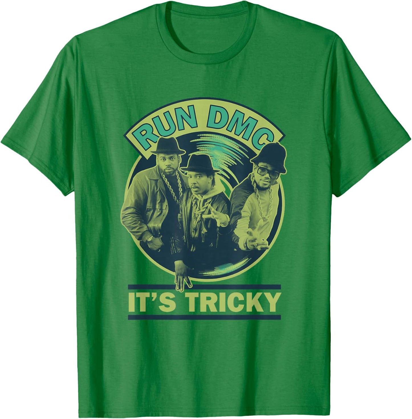 Run DMC It's Tricky Green T-Shirt - T-Shirt | Irish Green