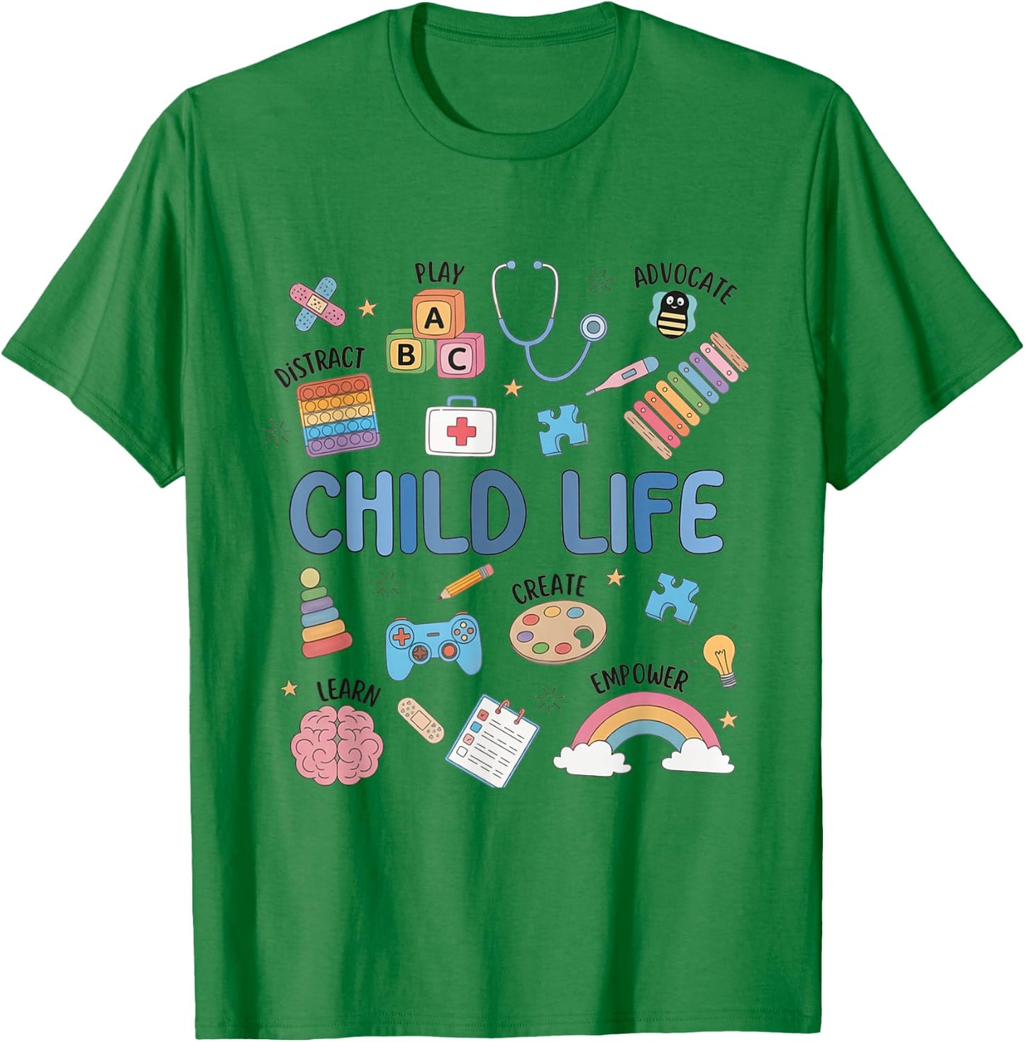 Child Life Specialist Cute CLS CCLS Child Life Intern T-Shirt - T-Shirt | Irish Green