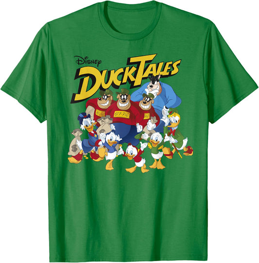 Disney DuckTales Classic Group Shot T-Shirt - T-Shirt | Irish Green