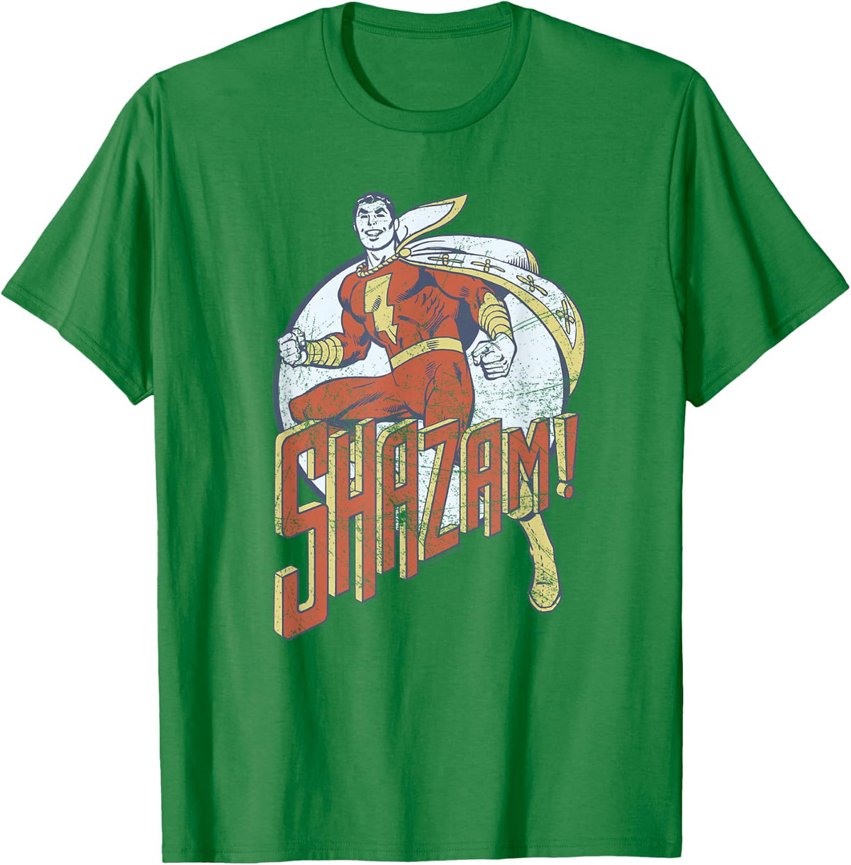 Shazam! Retro Captain T-Shirt - T-Shirt | Irish Green