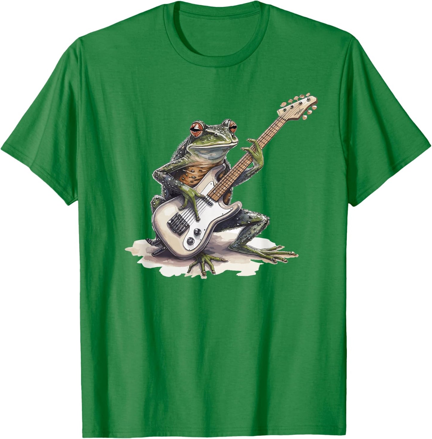 Frog Playing Guitar T-Shirt - T-Shirt | Irish Green