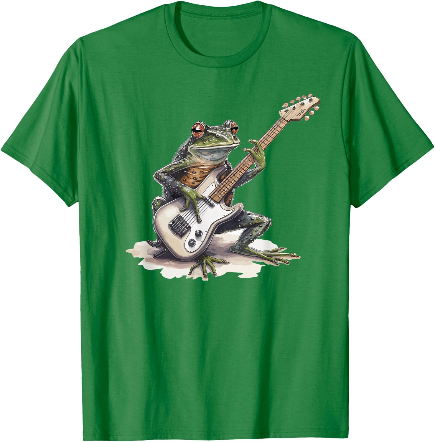 Frog Playing Guitar T-Shirt - T-Shirt | Irish Green