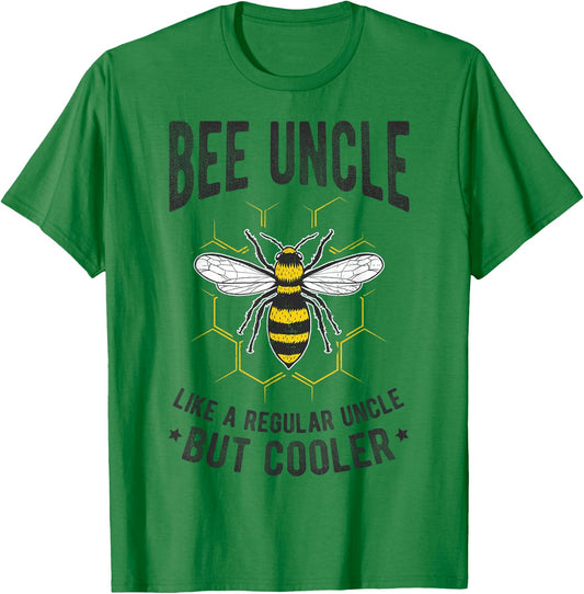 Bee Uncle LIKE A REGULAR Uncle BUT Cooler Bee Uncle Family T-Shirt - T-Shirt | Irish Green
