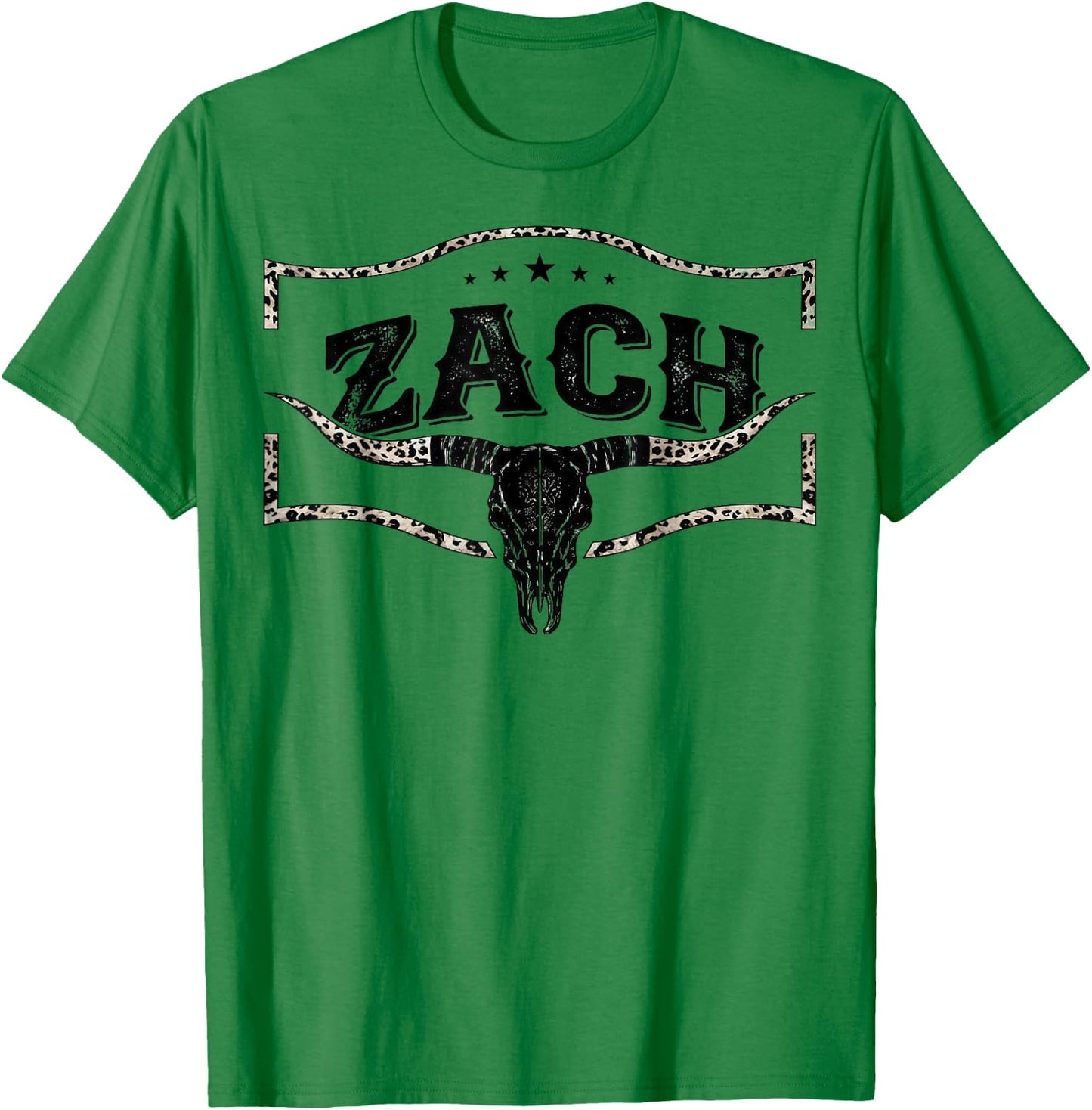 Vintage Zach Name Style Retro Classic Gift Women Kid T-Shirt - T-Shirt | Irish Green