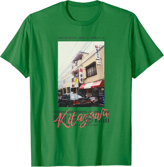 Japanese Tokyo Cyberpunk Art Streetwear Retro T-Shirt - T-Shirt | Irish Green