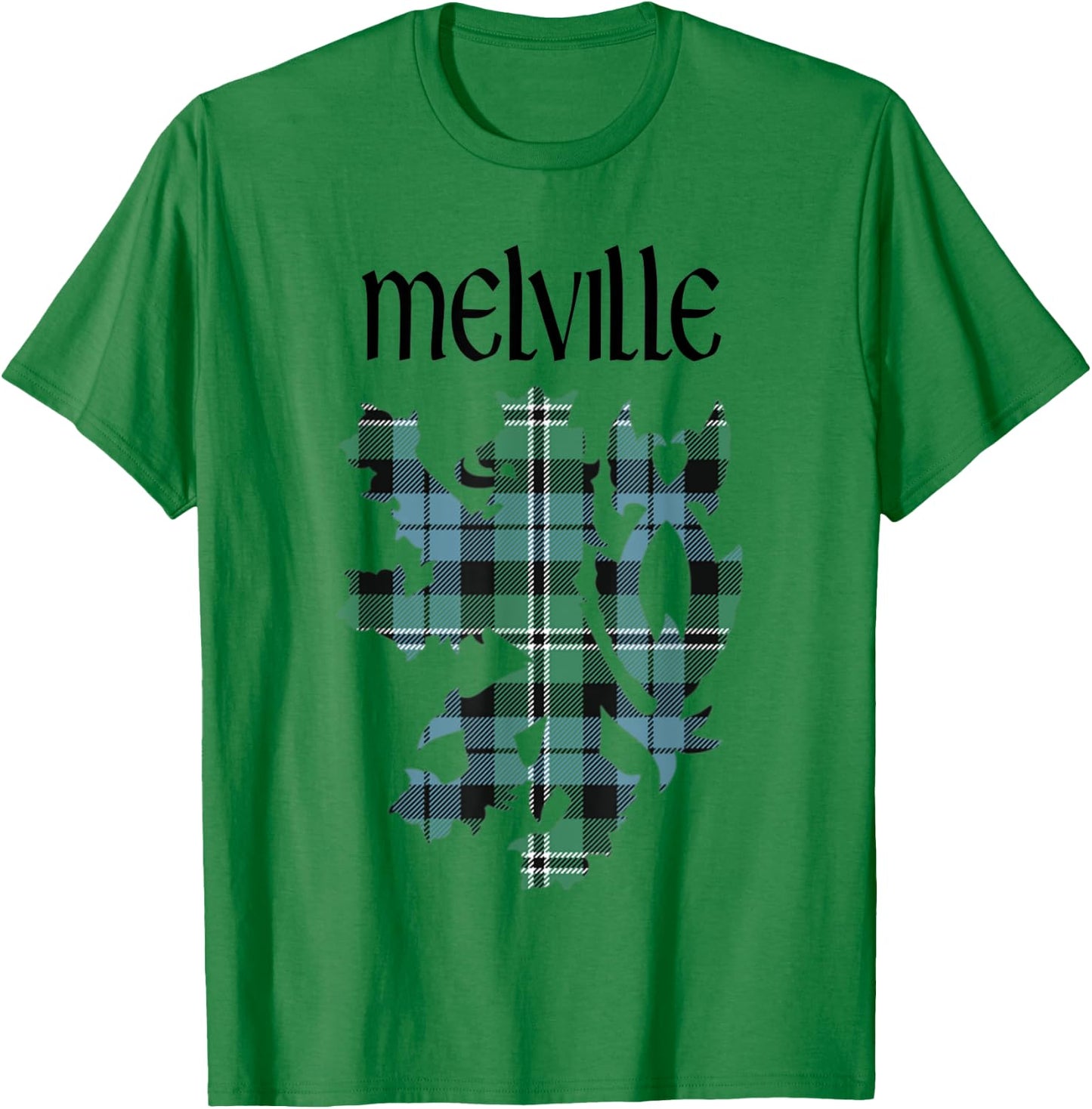 Clan Melville Tartan Scottish Family Name Scotland Pride T-Shirt - T-Shirt | Irish Green