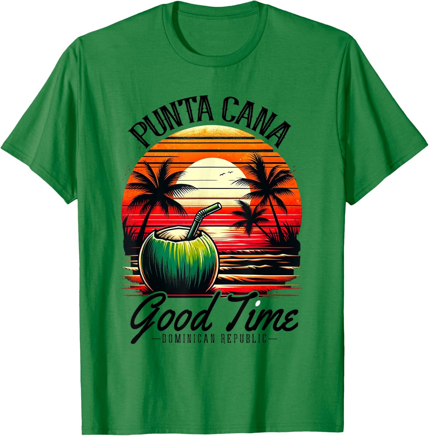 Punta Cana Shirt Family Vacation Dominican Republic Beach Women Girls Kids T-Shirt - T-Shirt | Irish Green