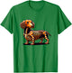 Cute Funny Skeleton Dachshund Wiener Dog Halloween T-Shirt - T-Shirt | Irish Green