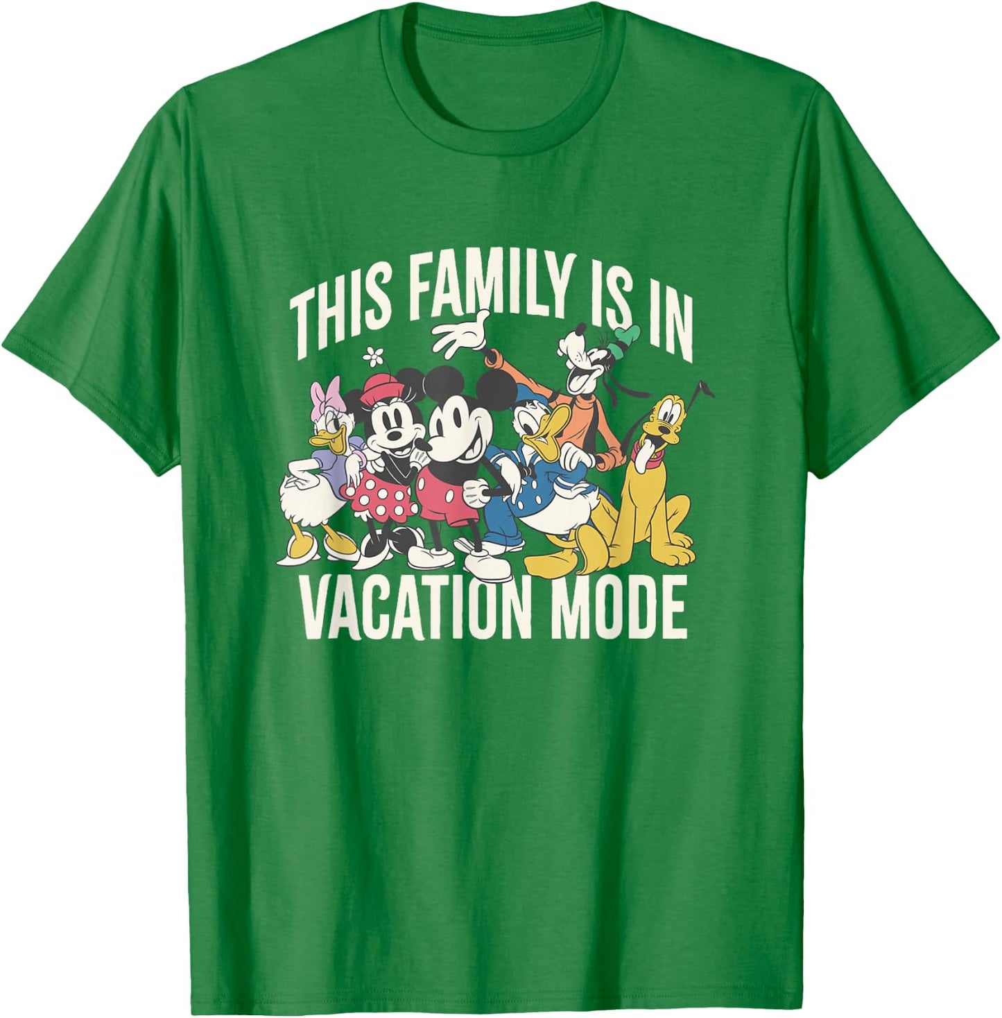 Disney Mickey and Friends This Family is in Vacation Mode T-Shirt - T-Shirt | Irish Green