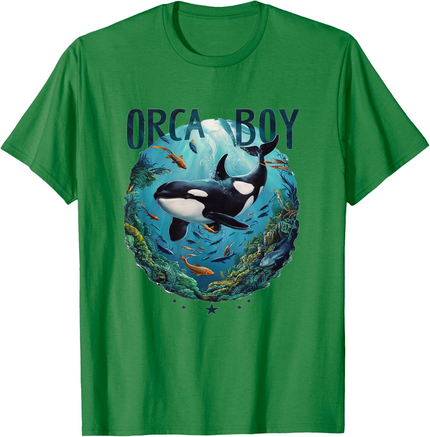 Orca Boy Whale T-Shirt - T-Shirt | Irish Green