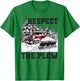 Snow Plow Respect The Snow Plowing Truck Driver T-Shirt - T-Shirt | Irish Green