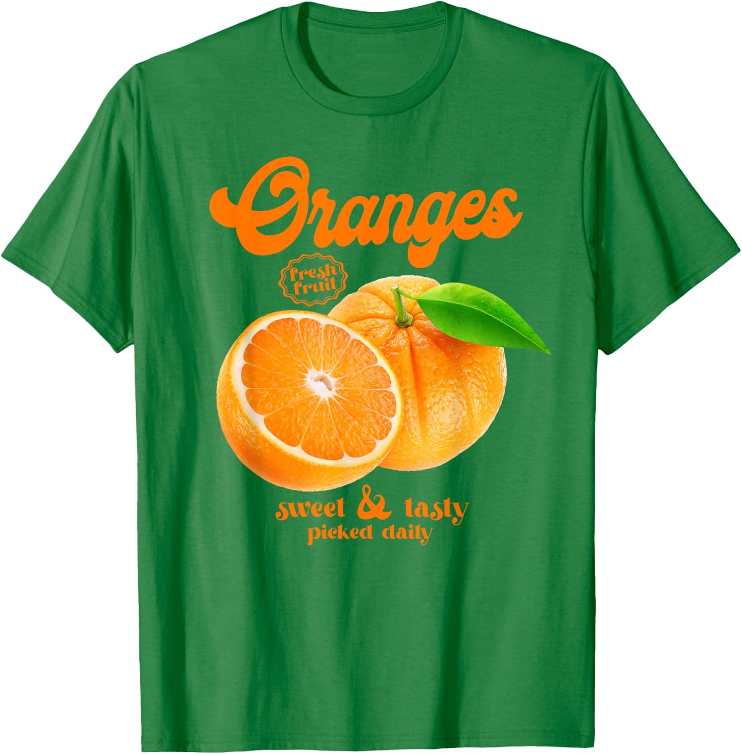 Oranges Fresh Fruit Sweet & Tasty Vintage Style Oranges T-Shirt - T-Shirt | Irish Green