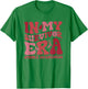 Retro Groovy in My Survivor Era Red Ribbon Stroke Awareness T-Shirt - T-Shirt | Irish Green