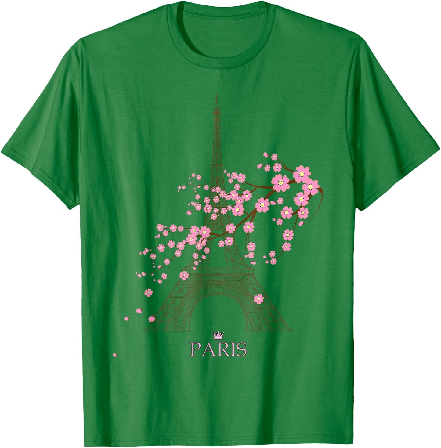 Paris Eiffel Tower The Sign of Love France Parisian Home T-Shirt - T-Shirt | Irish Green