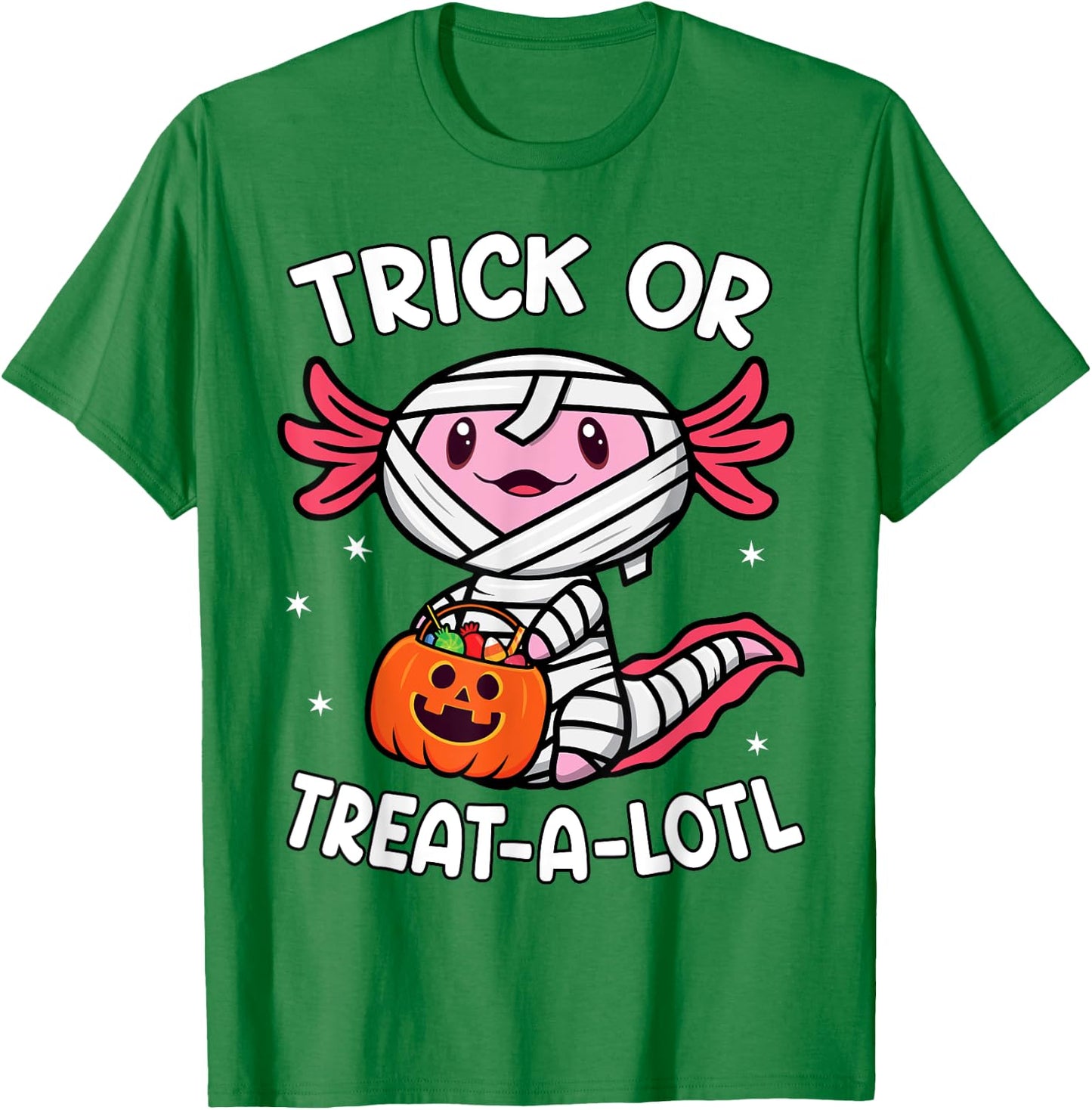 Trick or Treat A Lotl Axolotl Halloween Costume Toddler Kids T-Shirt - T-Shirt | Irish Green