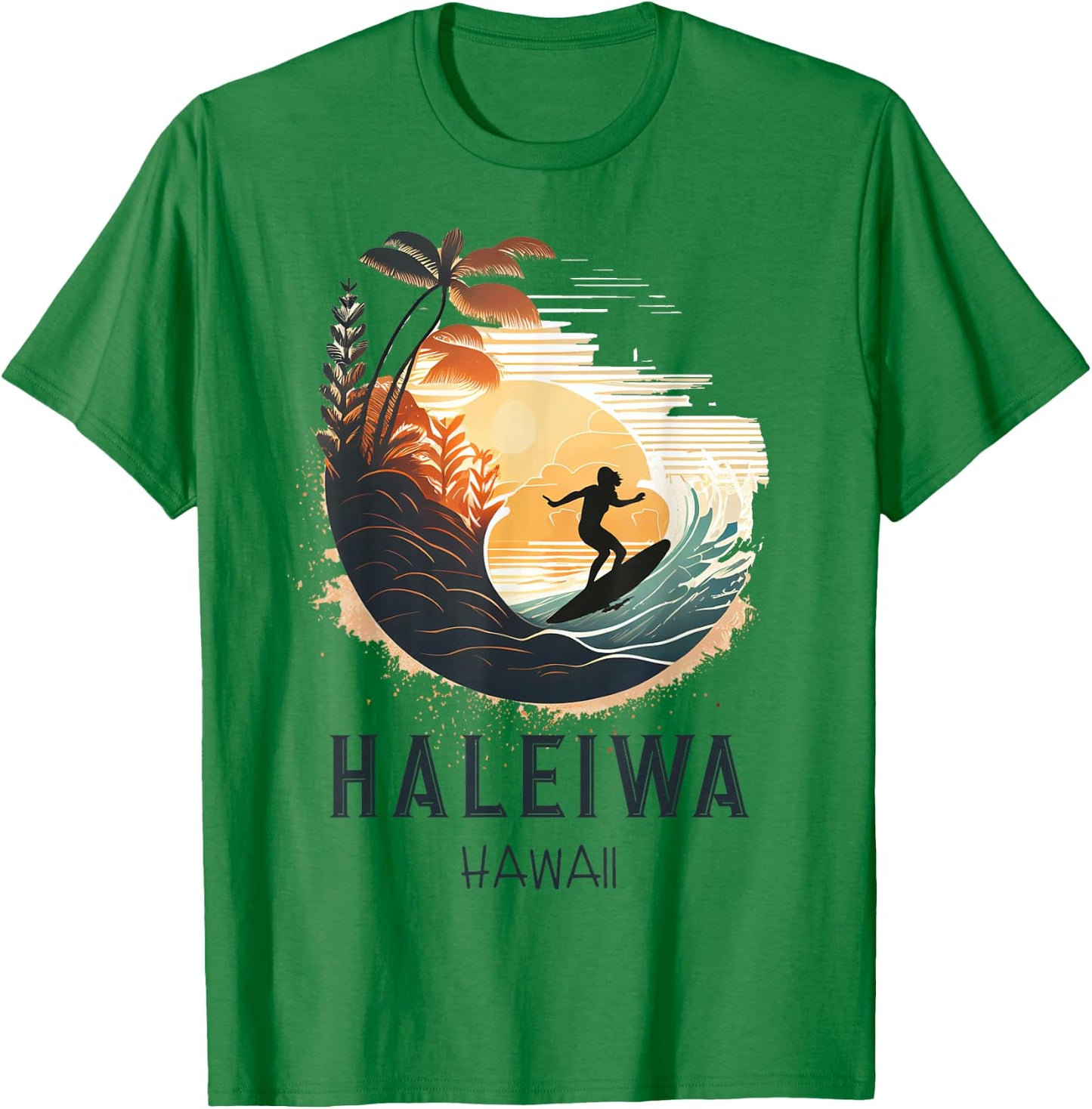 Haleiwa Hawaii T-Shirt - T-Shirt | Irish Green