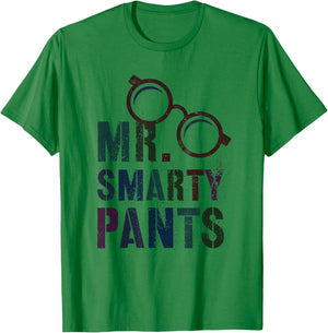 Funny Little MR SMARTY PANTS Last 100 Days School My Smartie T-Shirt - T-Shirt | Irish Green