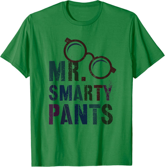 Funny Little MR SMARTY PANTS Last 100 Days School My Smartie T-Shirt - T-Shirt | Irish Green