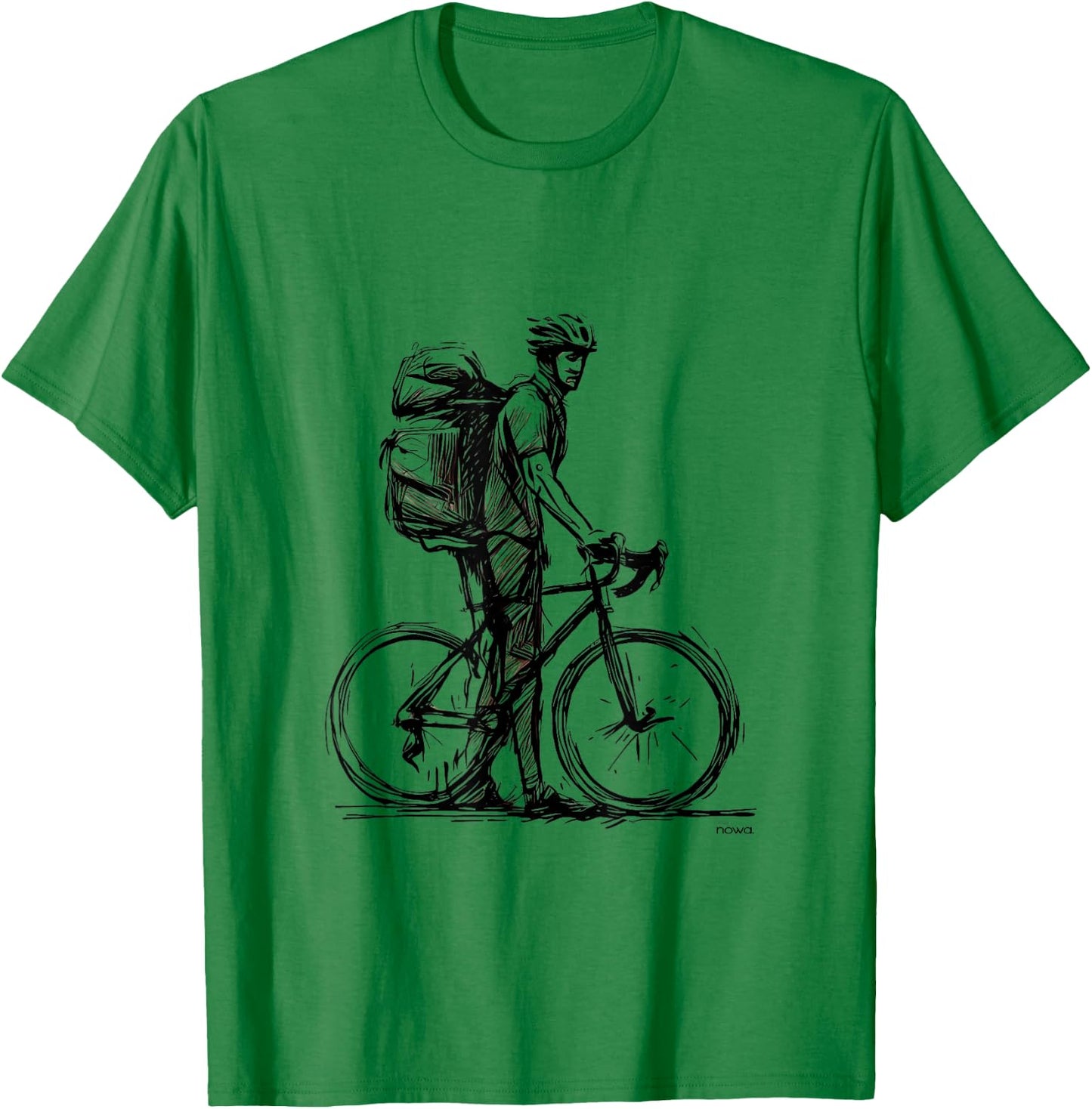 Cycling Bicycle Funny Gravel Bikepacking Backpack Travel Iii T-Shirt - T-Shirt | Irish Green