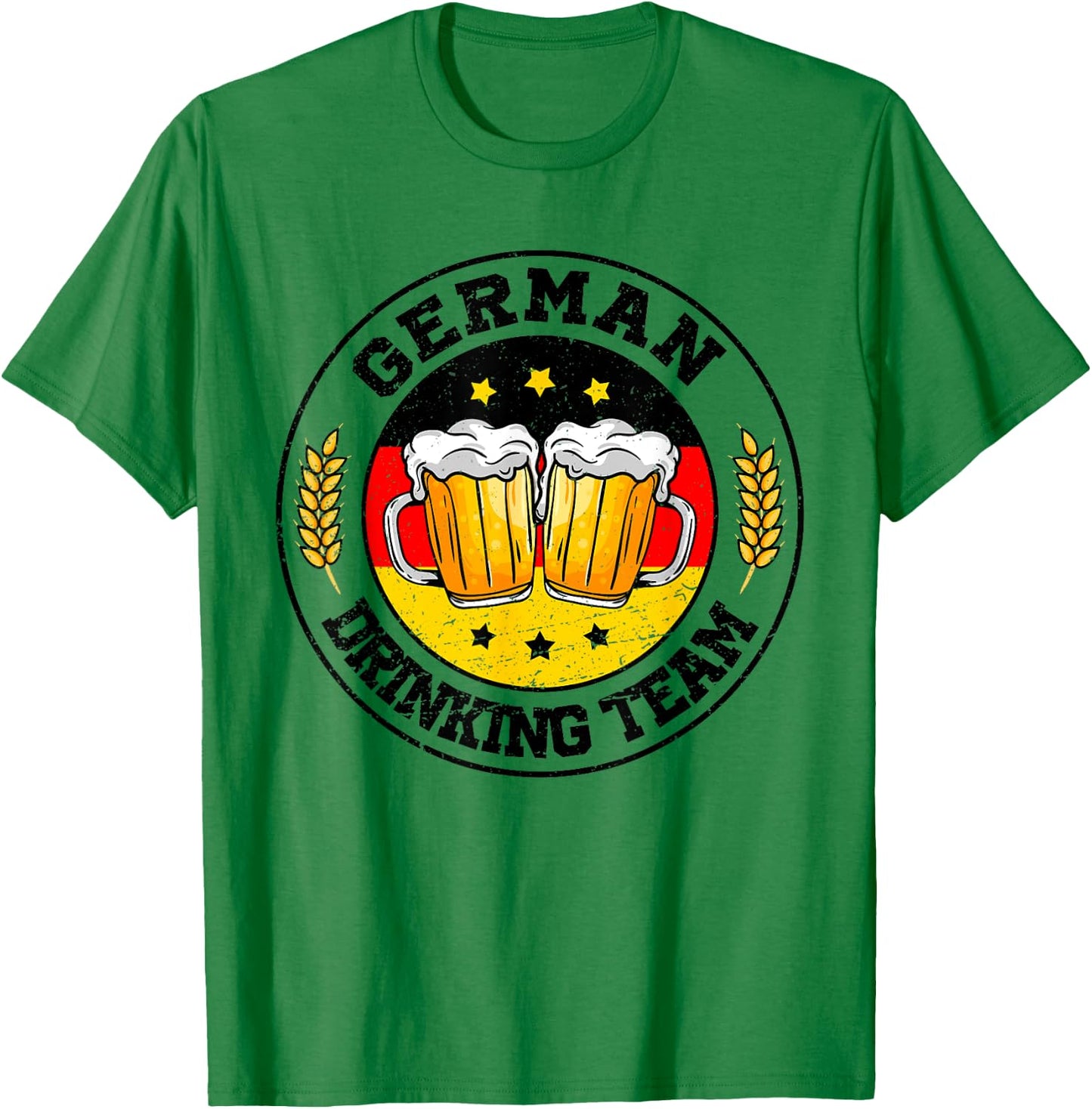German Drinking Team Vintage Germany Flag Oktoberfest T-Shirt - T-Shirt | Irish Green