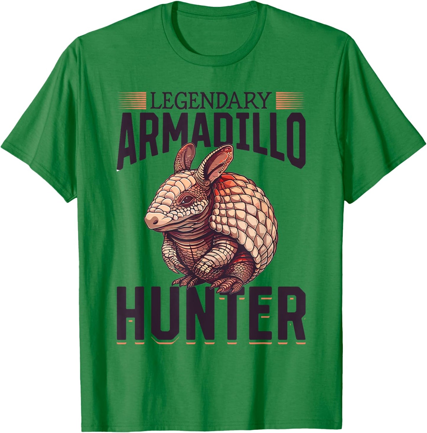 Funny Armadillo Animal Legendary Armadillo Hunter T-Shirt - T-Shirt | Irish Green