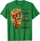 Blessed by God Loved by Jesus Fall Harvest Cross T-Shirt - T-Shirt | Irish Green