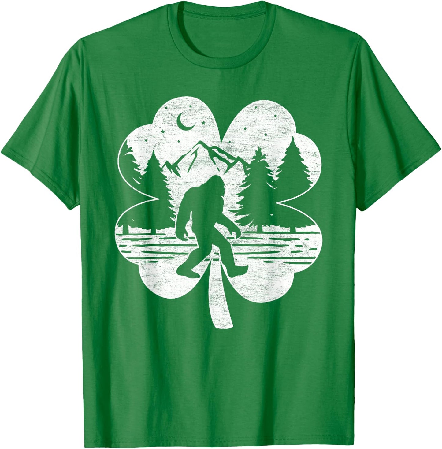 St Patricks Day Bigfoot Irish Sasquatch Saint Paddy's Irish T-Shirt - T-Shirt | Irish Green