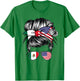 Mexican Flag Mexico Women American USA Heritage Mexico T-Shirt - T-Shirt | Irish Green