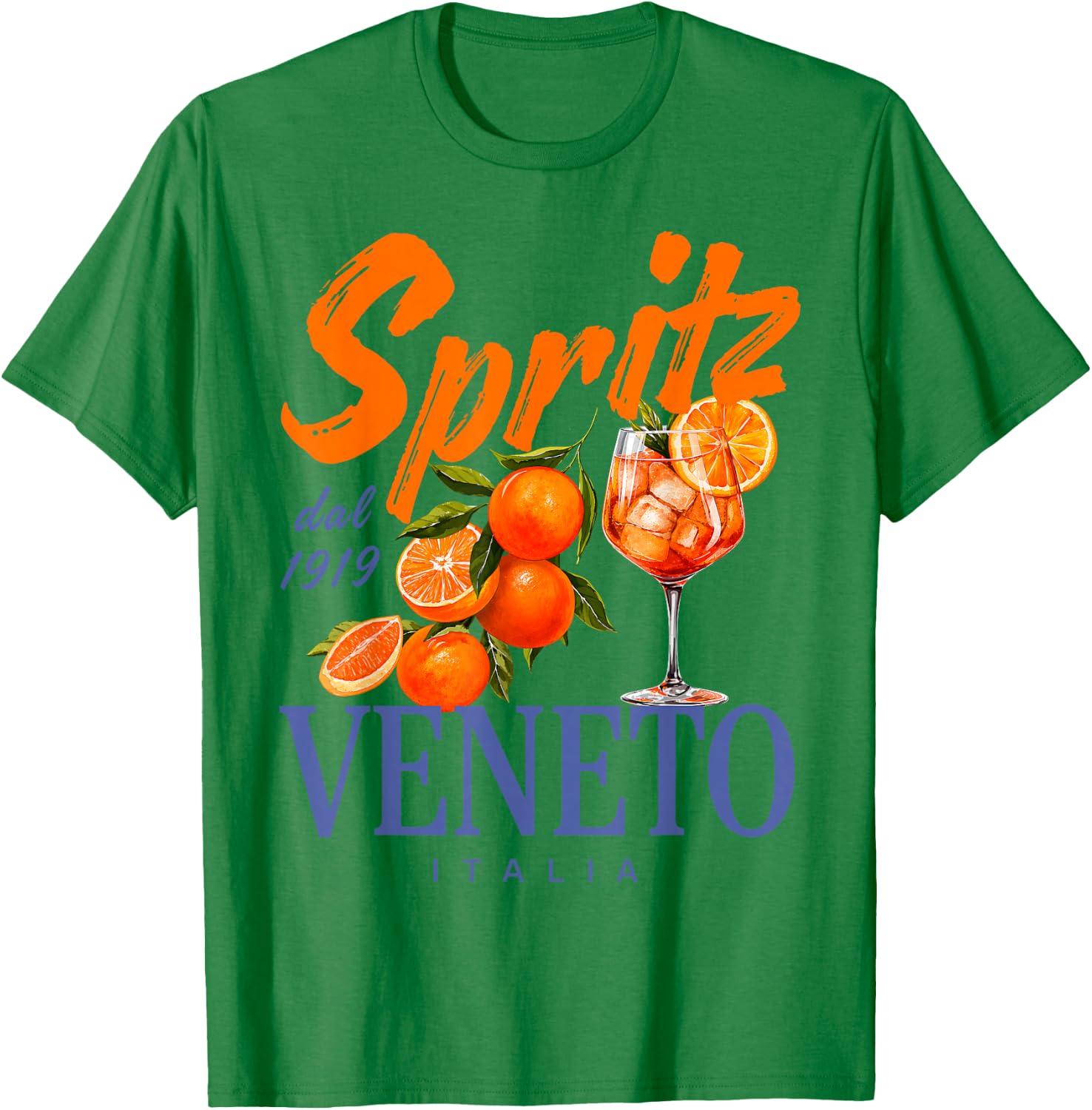 Spritz Veneto dal 1919 Italia Vintage Orange Men Women T-Shirt - T-Shirt | Irish Green