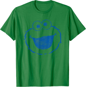 Sesame Street Cookie Monster Mono Halloween Costume T-Shirt - T-Shirt | Irish Green