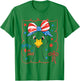 Cute Goose Coquette Bow American Flag USA Happy 4th Of July T-Shirt - T-Shirt | Irish Green