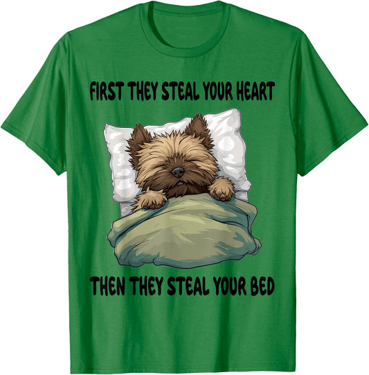 Cairn Terrier Sleeping Pajamas Nightgown T-Shirt - T-Shirt | Irish Green