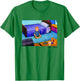 King of The Hill Bobby Hill Inner Peace Big Chest Poster T-Shirt - T-Shirt | Irish Green