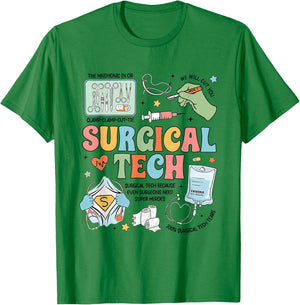 Surgical Technologist Surgical Tech Grad Surgery Crew T-Shirt - T-Shirt | Irish Green