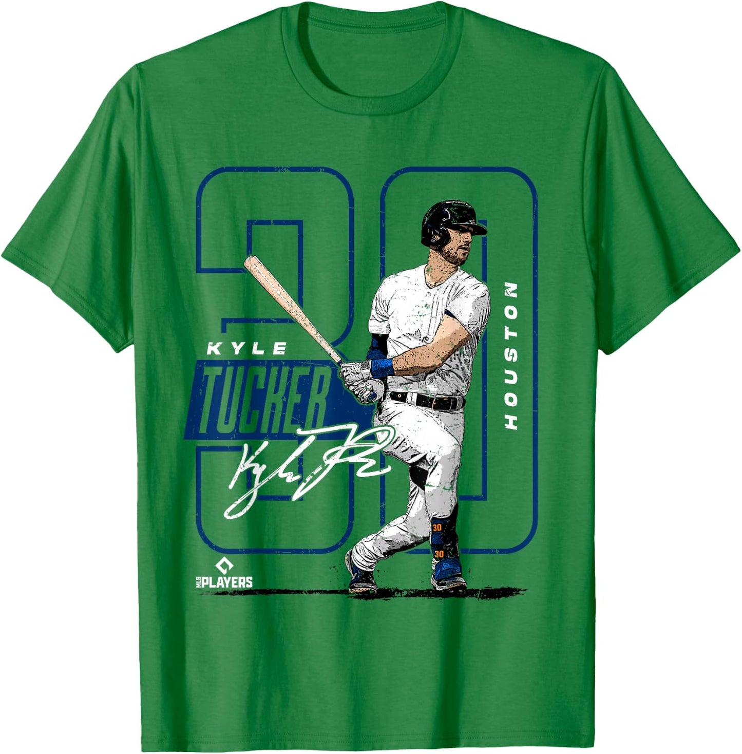 License Champs Kyle Tucker | Houston Baseball MLB Players | MLBTUC4001 T-Shirt - T-Shirt | Irish Green
