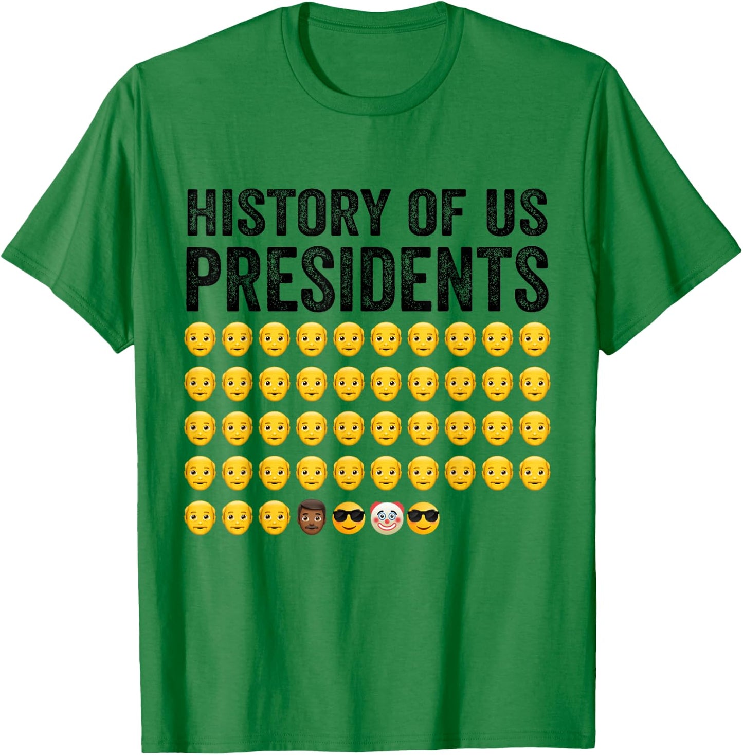 History of U.S presidents 47th Cool Trump -Adults Grey Small Classic Fit Short Sleeve Political Humor T-Shirt - T-Shirt | Irish Green