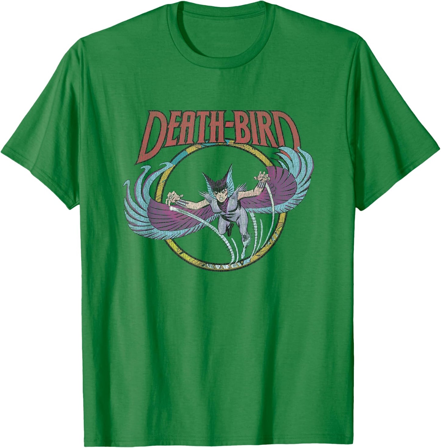 Marvel X-Men Death-Bird Retro Comic Book Portrait Vintage T-Shirt - T-Shirt | Irish Green