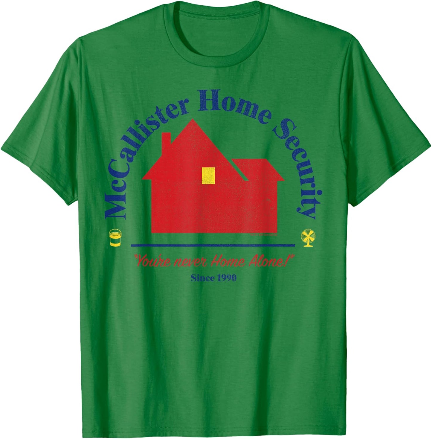 Home Alone McCallister Home Security Logo T-Shirt - T-Shirt | Irish Green
