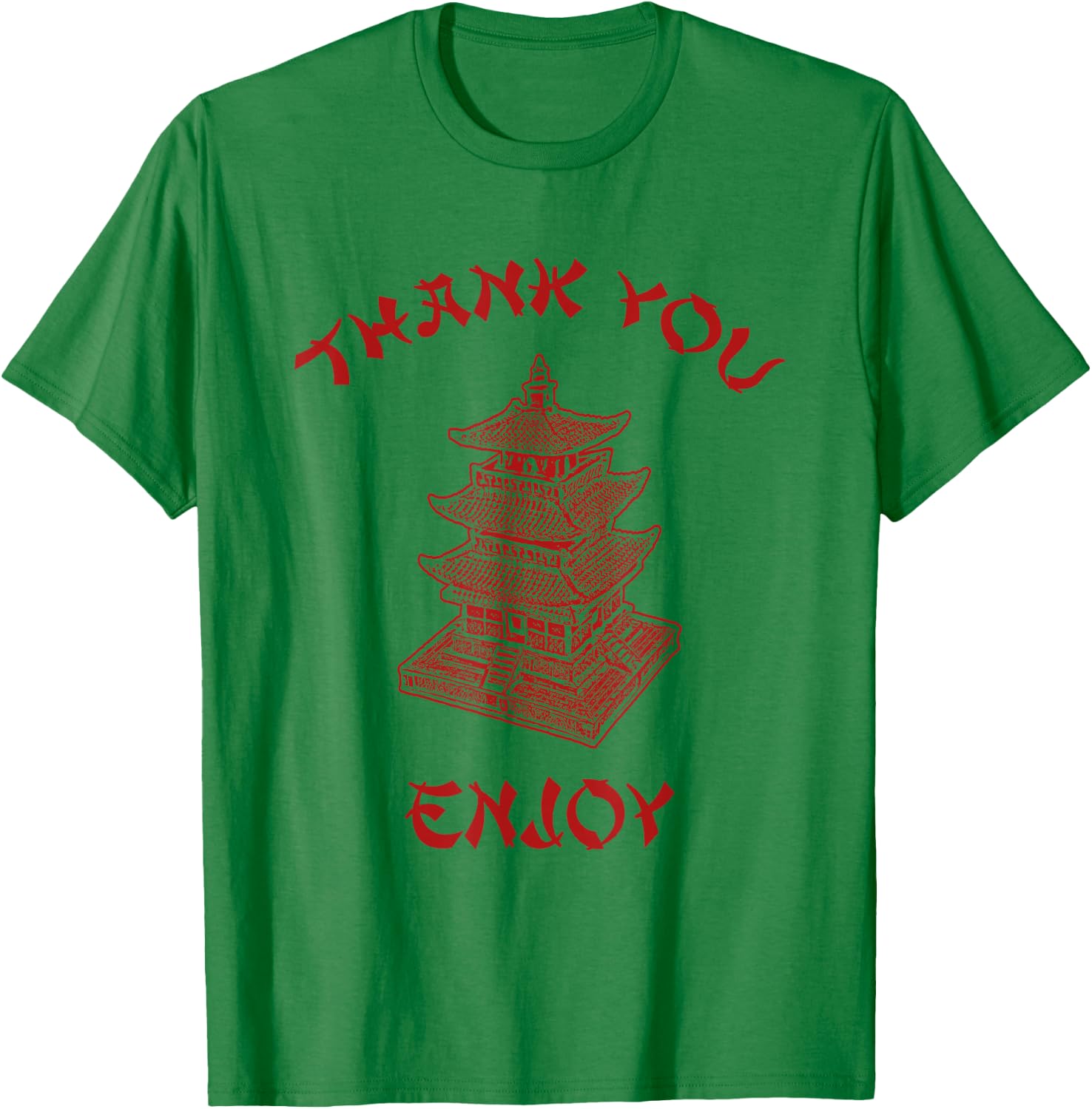 Chinese Takeout Food Thank You Box For Chef Asian Cuisine T-Shirt - T-Shirt | Irish Green