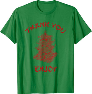 Chinese Takeout Food Thank You Box For Chef Asian Cuisine T-Shirt - T-Shirt | Irish Green