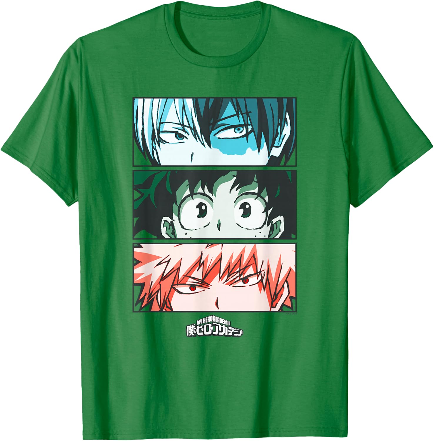 My Hero Academia Todoroki Deku Anime T-Shirt - T-Shirt | Irish Green