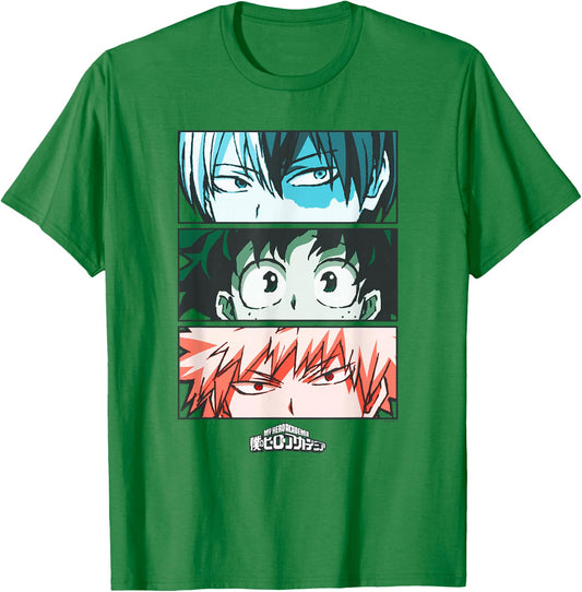 My Hero Academia Todoroki Deku Anime T-Shirt - T-Shirt | Irish Green