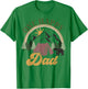 Cute One Happy Camper Birthday Decorations One Happy Dad T-Shirt - T-Shirt | Irish Green