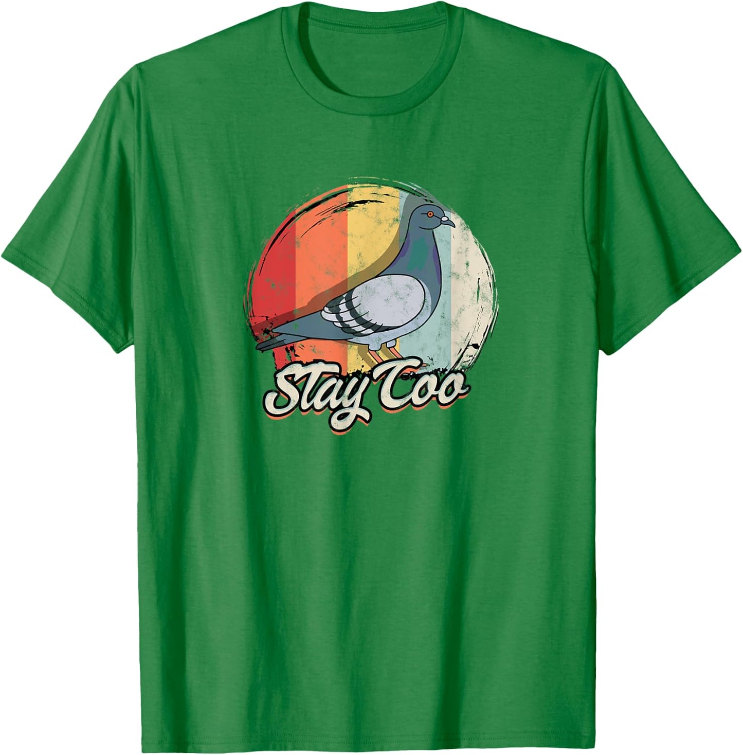Stay Coo - Birdwatching pigeon birds T-Shirt - T-Shirt | Irish Green