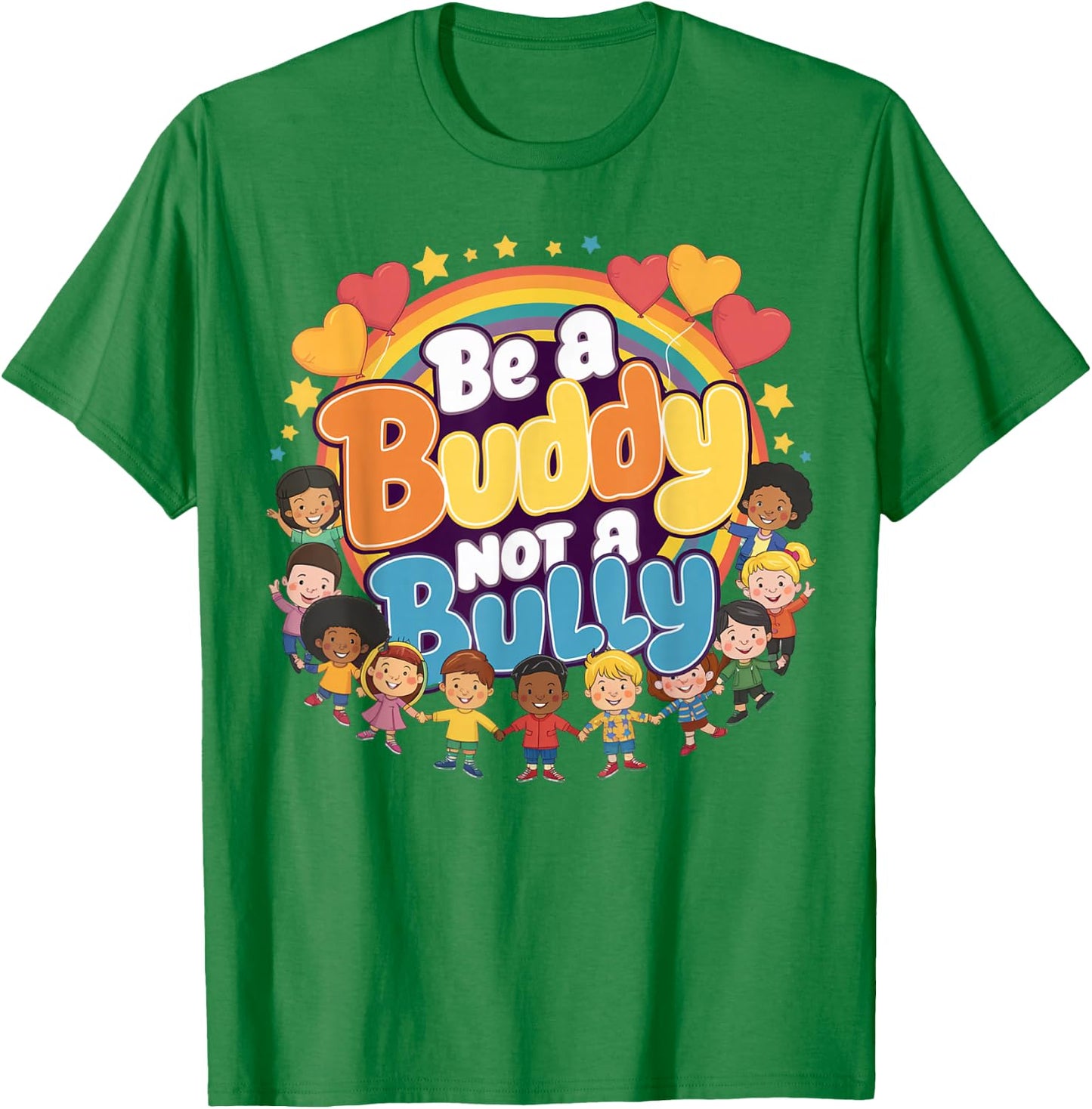 Unity Day Orange Day Be a Buddy Not a Bully Kids Boys Girls T-Shirt - T-Shirt | Irish Green