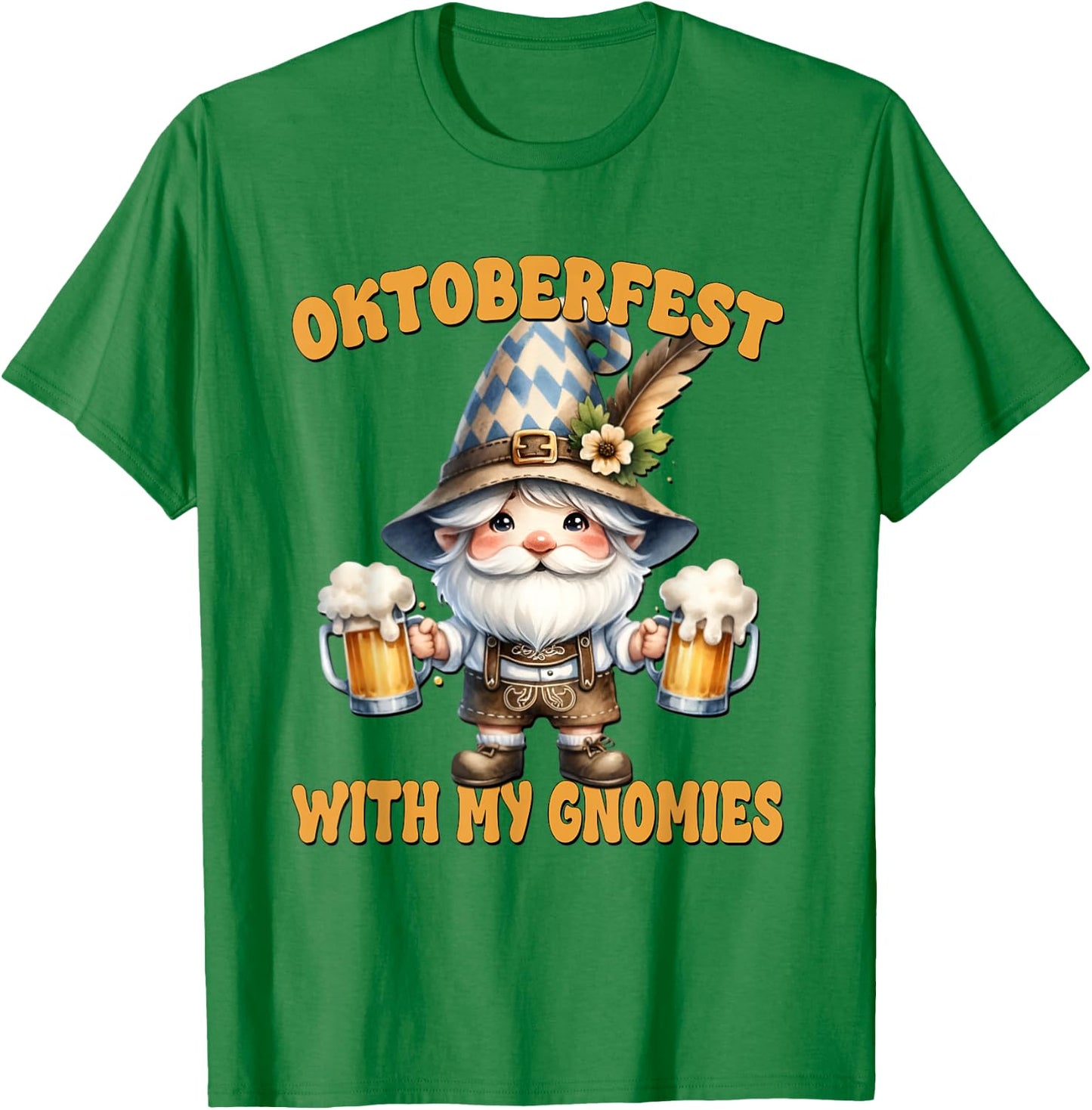 German Gnome Large Beer Mugs With Handle For Octoberfest T-Shirt - T-Shirt | Irish Green