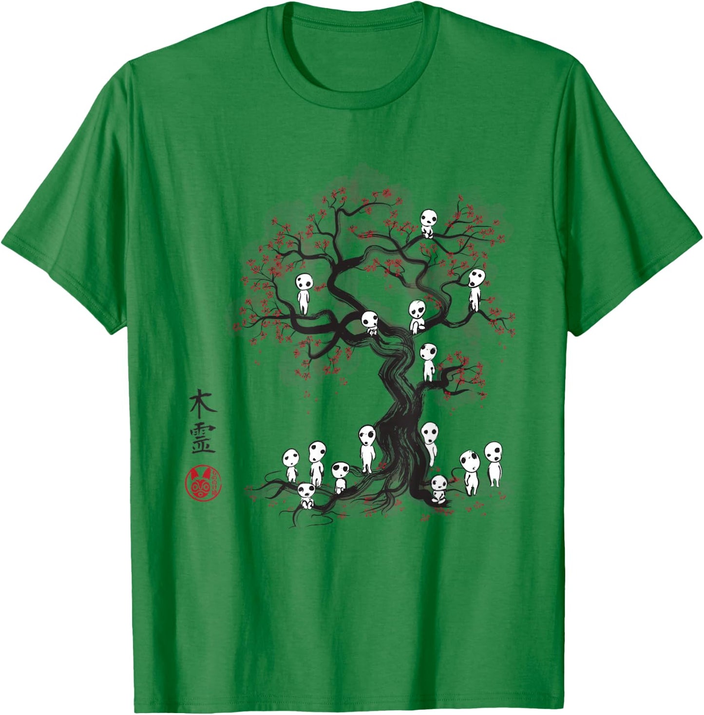 Forest Spirits Sumie T-Shirt - T-Shirt | Irish Green